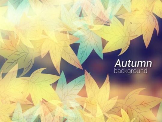 Schöner Herbst lässt Hintergrund-Kunstvektor Schön Hintergrund Herbst Blätter   
