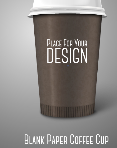 Vecteur de conception de tasse de café de papier vierge tasse à café papier cafe blanc   