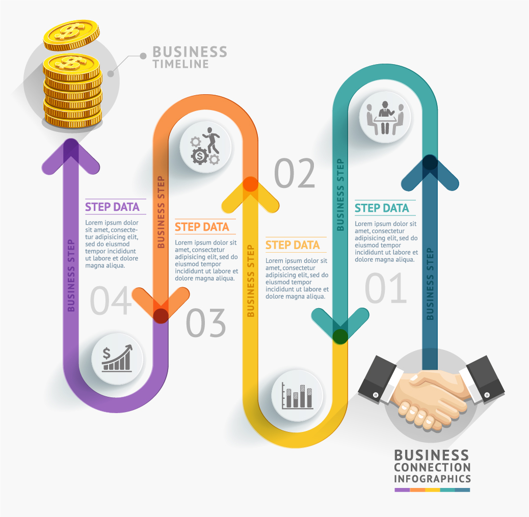 Business Infographic design créatif 2445 infographie creative business   