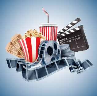 Cinema Movie Vector background Graphics 07 graphisme film cinema arrière plan   