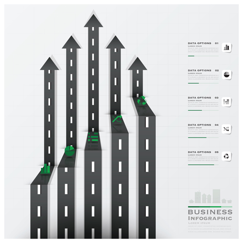 Stadt Straßenverkehr Infografie-Elemente Vektor 07 Verkehr Straße Infografik Elemente   