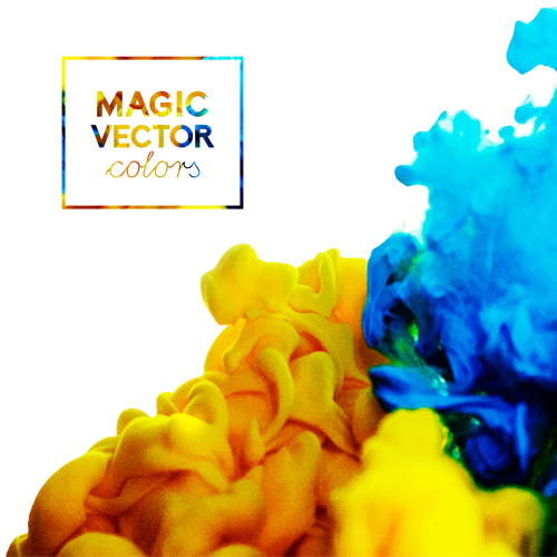 Classic Tintenwolke magische Effekte Vektorhintergrund 02 Tinte magie Klassik Hintergrund Effekte cloud   