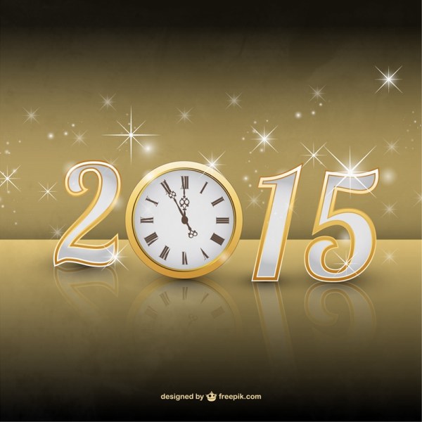 クロックと2015新年の光沢のある背景 背景 時計 新年 光沢のある 2015   