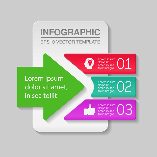 Kreative nummerierte Infografiektorvorlage 01 nummeriert Kreativ infographisch   