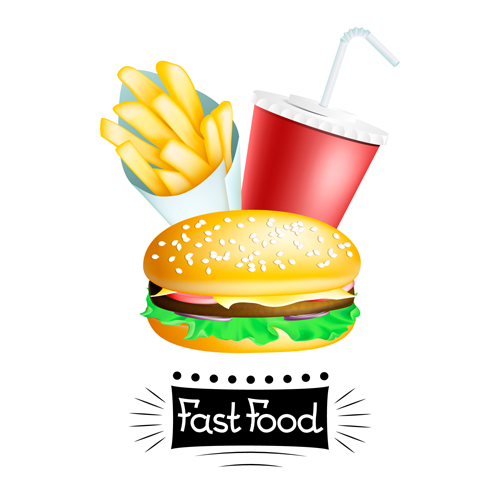 Fast-Food-Design Vektorgrafik 01 Grafik fast Essen design   