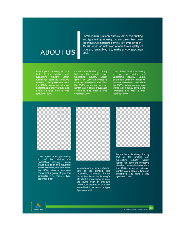 Styles verts couvrent Brochure modèle vecteurs ensemble 03 vert styles couverture brochure   