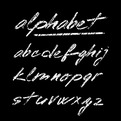 Handgezeichnete Alphabet kreative Vektoren 02 Kreativ Hand gezeichnet alphabet   