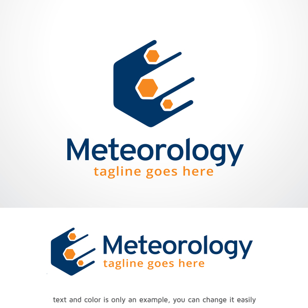 Meteorologie Logo Vektordesign Meteorologie logo   