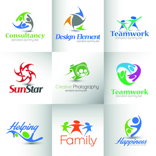 Logos d’affaires modernes Design Art vecteur 02 modern logos logo business   