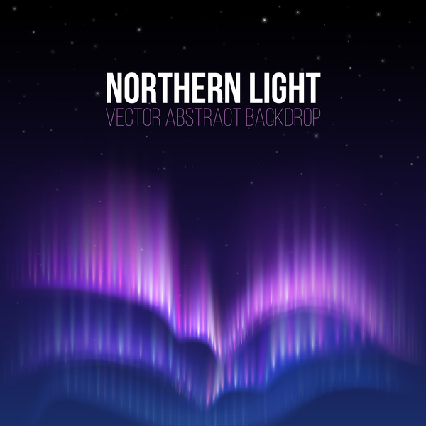 Vecteur de toile de fond Abstrait vecteur lumière nordique 02 toile de fond Nord lumière Abstrait   