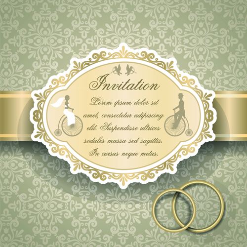 Qrnate motif floral mariage invitations vecteur 03 motif floral motif mariage invitation floral   