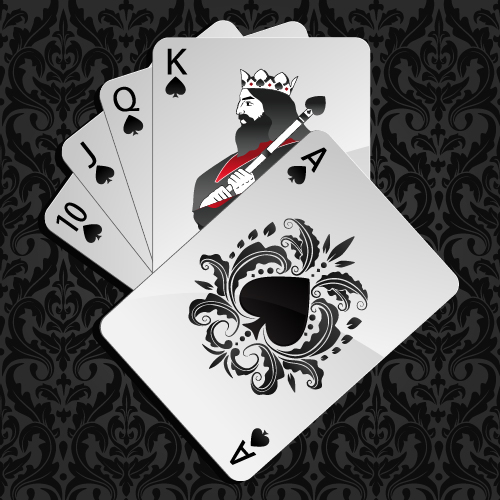 Royal Straight Flush Spielkarten Vektor 03 Straight Spielen royal Karten flush   