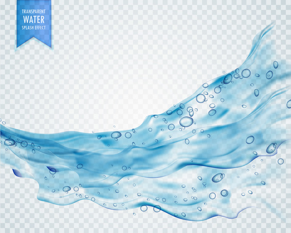 Illustration vectorielle transparente d’effet d’éclaboussure d’eau 07 transparent Effet éclaboussure eau   