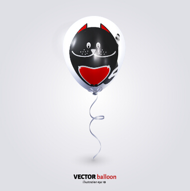 Vector Set von Ballon Hintergrund kreativ Design 03 Kreativ Hintergrund ballon   