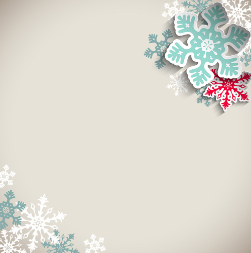 Beautifule 紙スノーフレーククリスマスベクトル背景02 雪片 背景 紙 クリスマス Beautifule   
