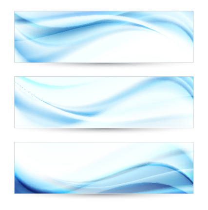 Blaue Kurven abstrakte Banner Vektor 03 Kurven blaue Kurve Blaue   