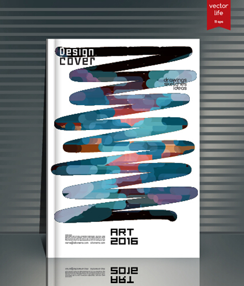 Buchcover moderner Design-Vektor 18 modern cover Buch   