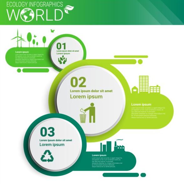 Ökologie Welt Infografik Design Vektor 24 Welt Ökologie Infografik   