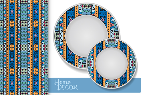 Ethnische dekorative Muster Hintergrund-Vektor 06 Muster Hintergrund ethnic dekorativ   