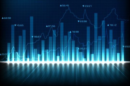 Finanzdiagramm mit Infografiektor 17 Infografik Grafik Finanzen Diagramm   