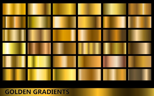 Goldgradientenmaterial-Vektor 02 gold Gefälle   