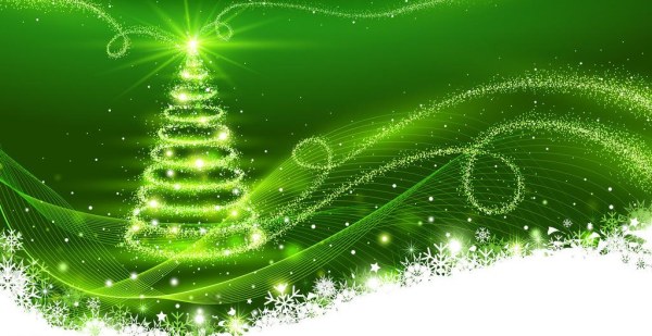 Grüner Hintergrund mit traumhafter Weihnachtsbaumvektor Weihnachtsbaum Weihnachten Traum grün   