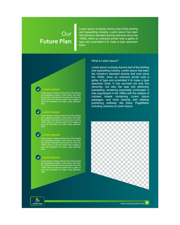 Styles verts couvrent Brochure modèle vecteurs ensemble 12 vert styles couverture brochure   