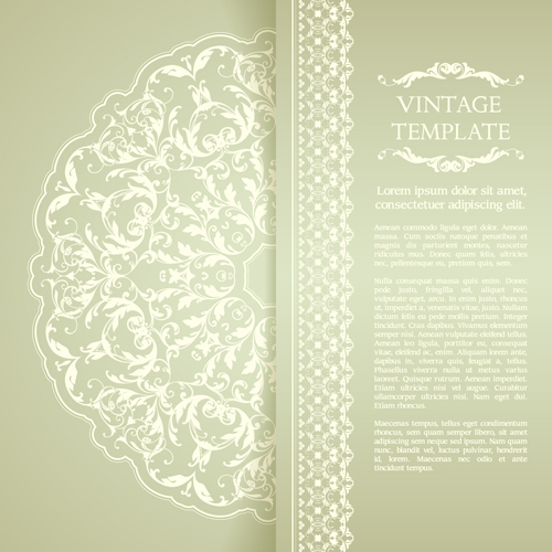 Ornate Vintage florale Art Hintergründe Vector 08 vintage ornate Hintergrund floral   