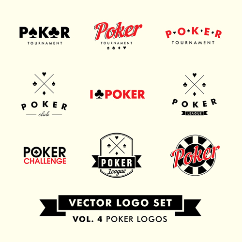 Poker-Logos Vektor poker logos   