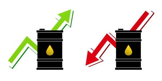 石油の上昇と下降ベクトルの価格 秋 油 価格 上昇   