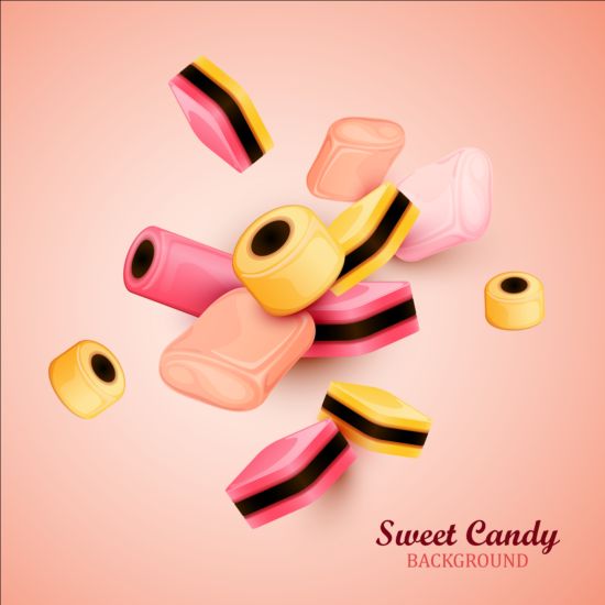 Süßigkeiten Kunst Hintergrundvektor 02 Süßigkeiten Hintergrund   