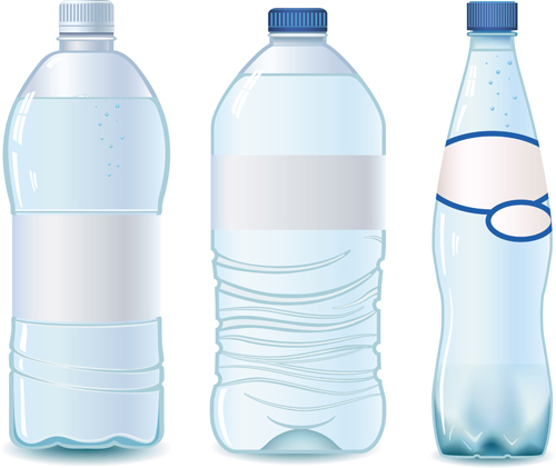 ベクトル水ボトルテンプレート材料06 水 材料 ボトル   