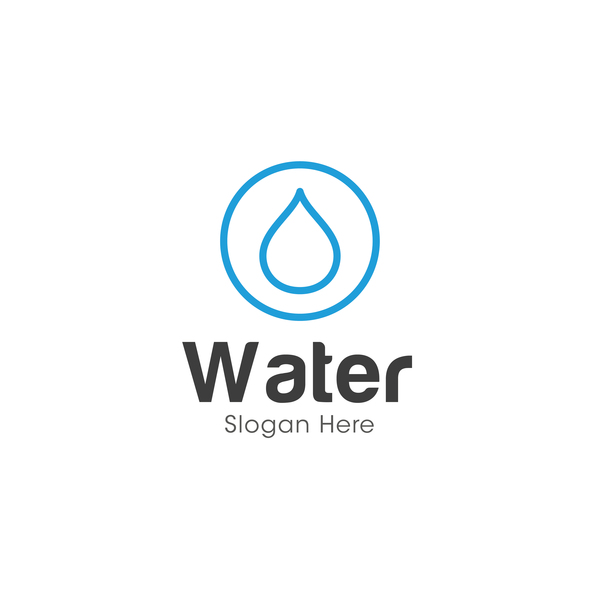 Conception de logo d’eau de vecteur 05 logo l’eau   