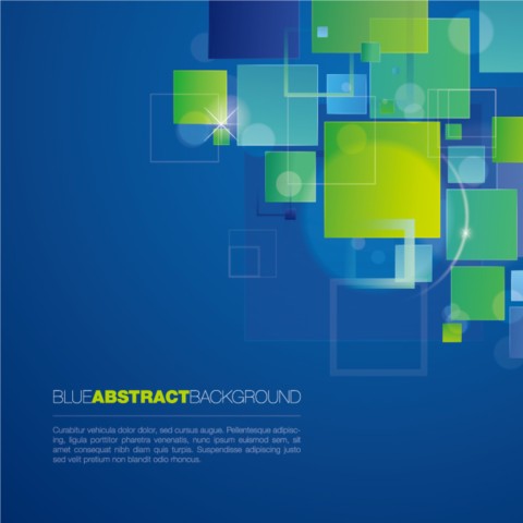 Abstrakter blauer quadratischer Hintergrundvektor square blue abstract   