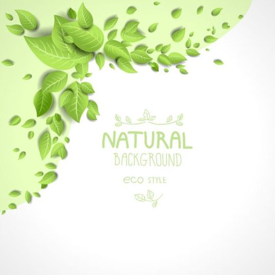 Vecteur de fond naturel de style Eco 02 style naturel fond eco   
