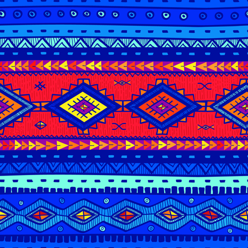 Style ethnique tribal motifs graphiques vecteur 01 tribal sans soudure motifs motif illustration vectorielle Ethnique   