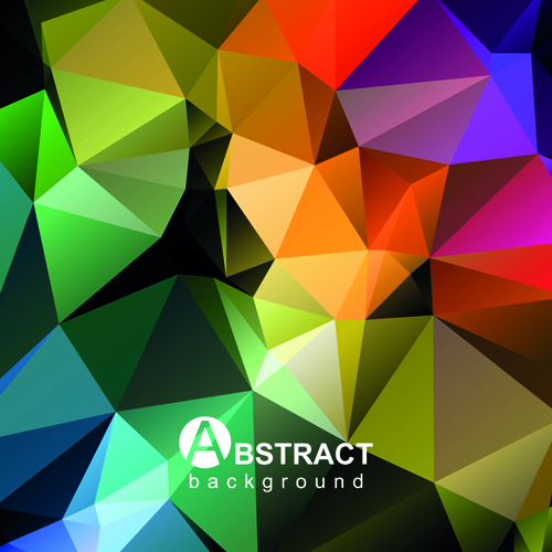 Gloss geometrischer polygonaler Vektorhintergrund Art 01 Vector-Hintergrund polygon Hintergrund Geometrische   