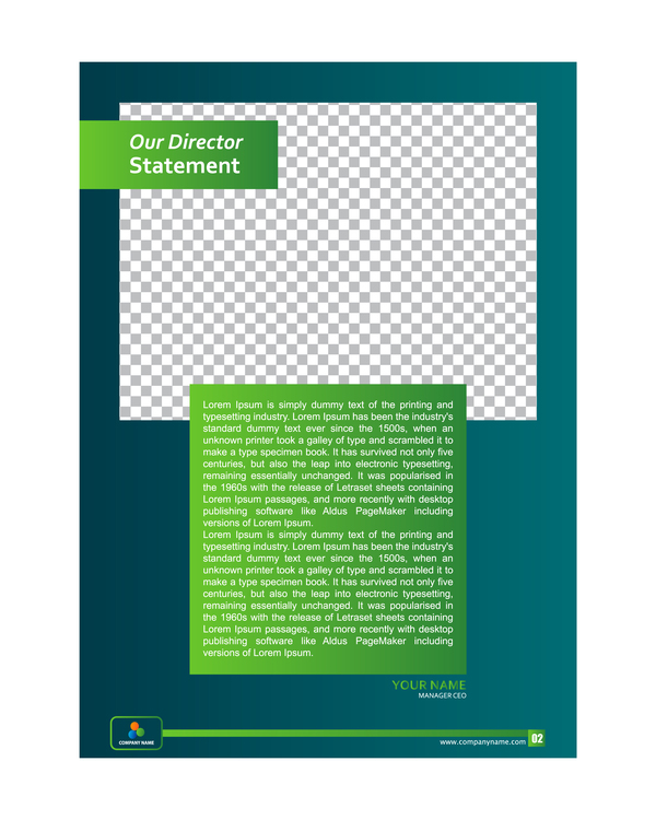 Styles verts couvrent Brochure modèle vecteurs ensemble 02 vert styles couverture brochure   
