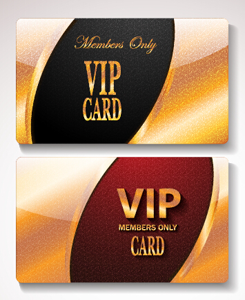 Luxus-VIP-Karten setzen Vektor 02 VIP-Karte vip Luxus Karten   