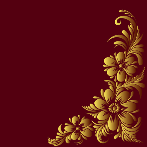 Fleuri fleuri décoratif bordure coin 04 floral fleuri Decorativ décoratif decor bordure décorative   