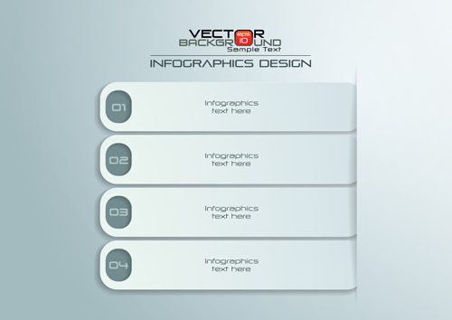 Papier infographics Design vectoriel blanc 06 papier infographies blanc   