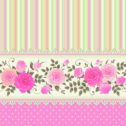 Pink Rosenmuster Hintergrundvektormaterial 05 Vektormaterial Rosenmuster rose pink Musterhintergrund Muster material Hintergrundvektor   