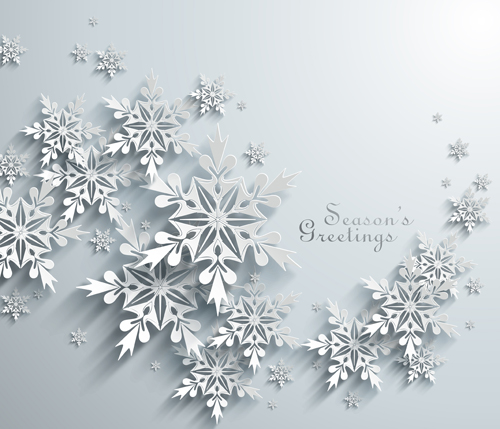 Vector Schneeflocke kreatives Hintergrunddesign 03 snowflake Kreativ background design   