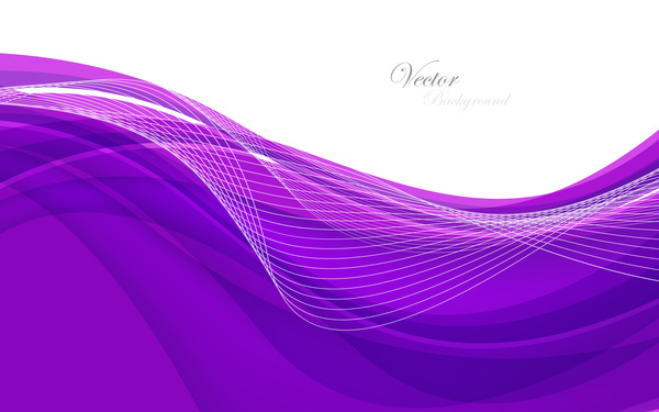 Fond Abstrait violet avec vecteur de vague violet vague Abstrait   
