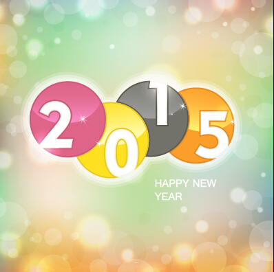 2015 gefärbter Neujahrshintergrund 2015 neues Jahr Hintergrund halation farbig   