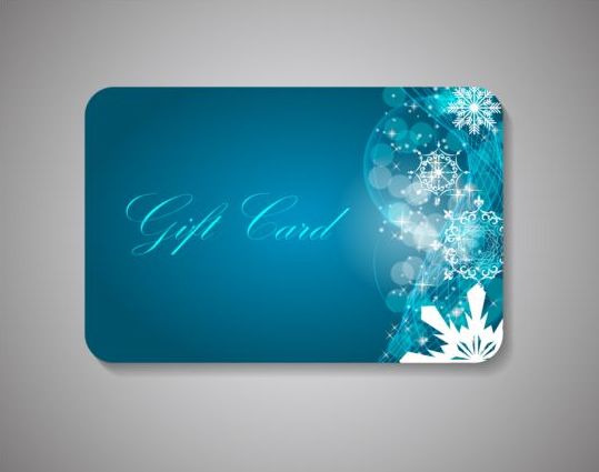 クリスマススノーフレークベクターの抽象ギフトカード 雪片 抽象的 クリスマス ギフト カード   