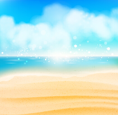 海とビーチロマンチックな背景ベクトル01 背景 海 ロマンチックな ビーチ   