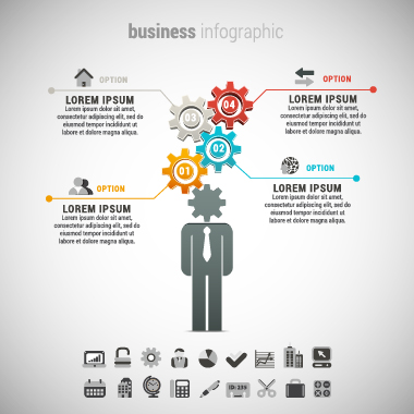 Business Infographic design créatif 3206 infographie creative business   