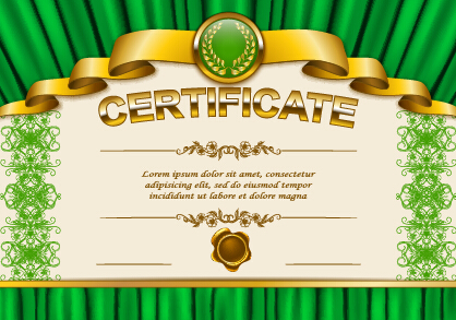 Vektorzertifikat-Schablone exquisit Vektor 03 Zertifikatsvorlage Zertifikat exquisite Diplom   