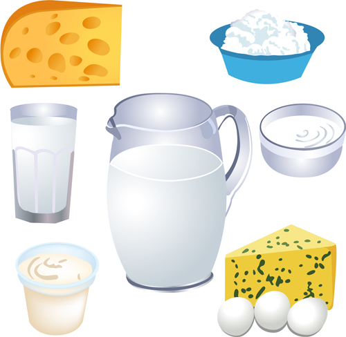 Matériel vectoriel pour fromages et produits laitiers 02 produits laitiers produits produit matière matériaux vectoriels fromages   